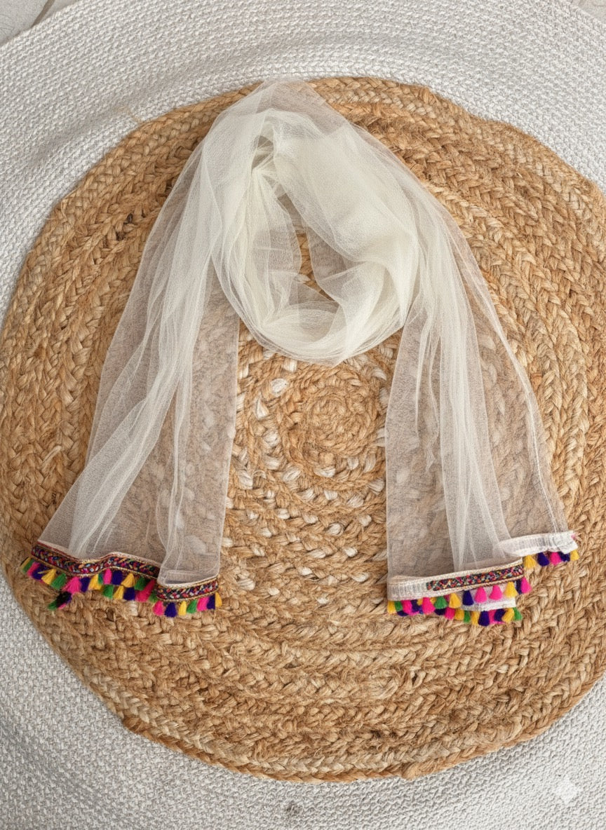 Zen Boho one piece - Off White with dupatta