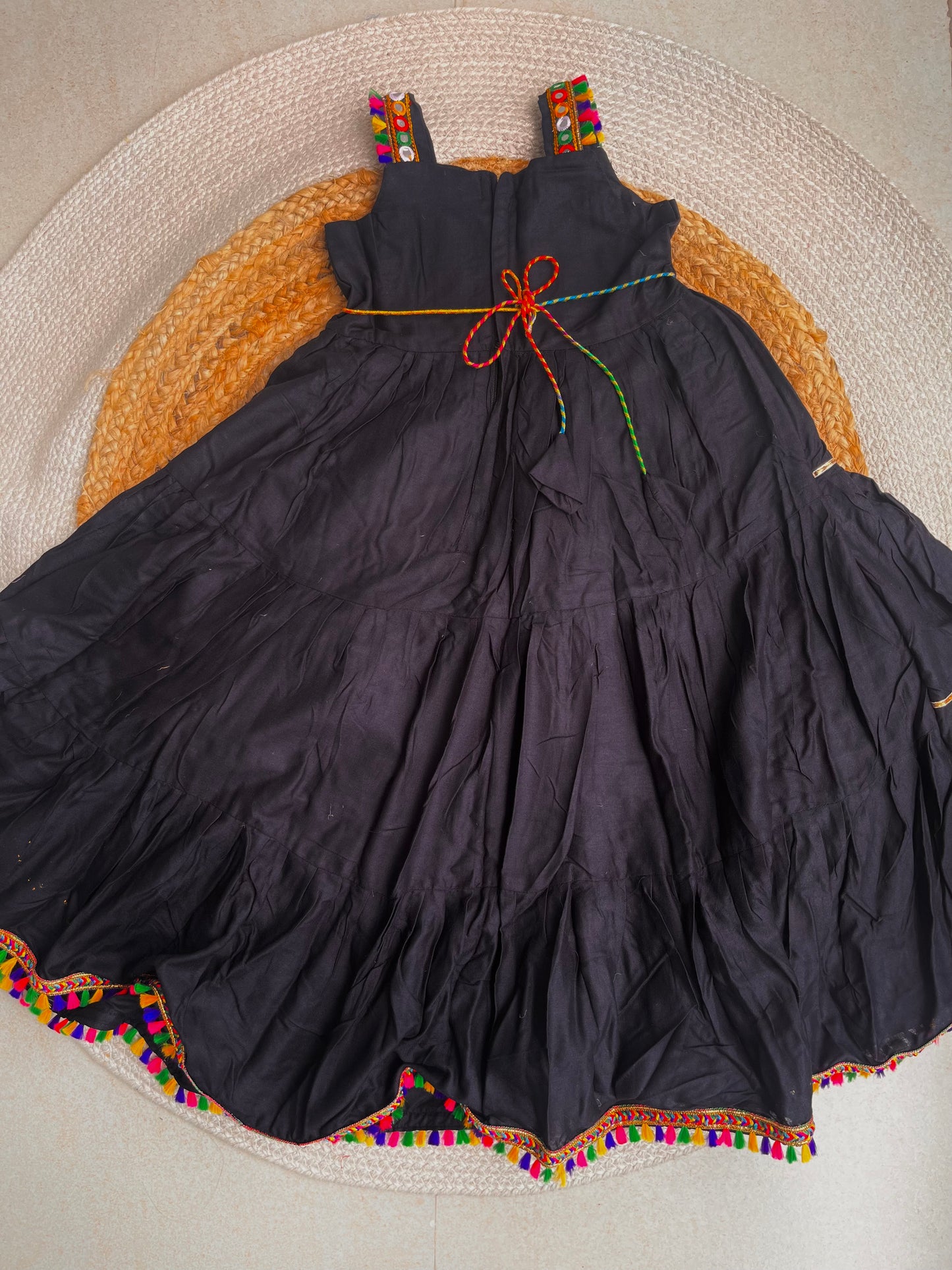 Garba One piece - Black with dupatta