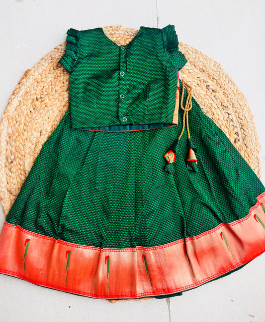 Khan-Paithni Fusion Parkar Polka(Green)