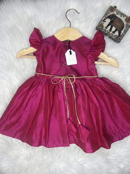 Classic Khan Frock -Pink