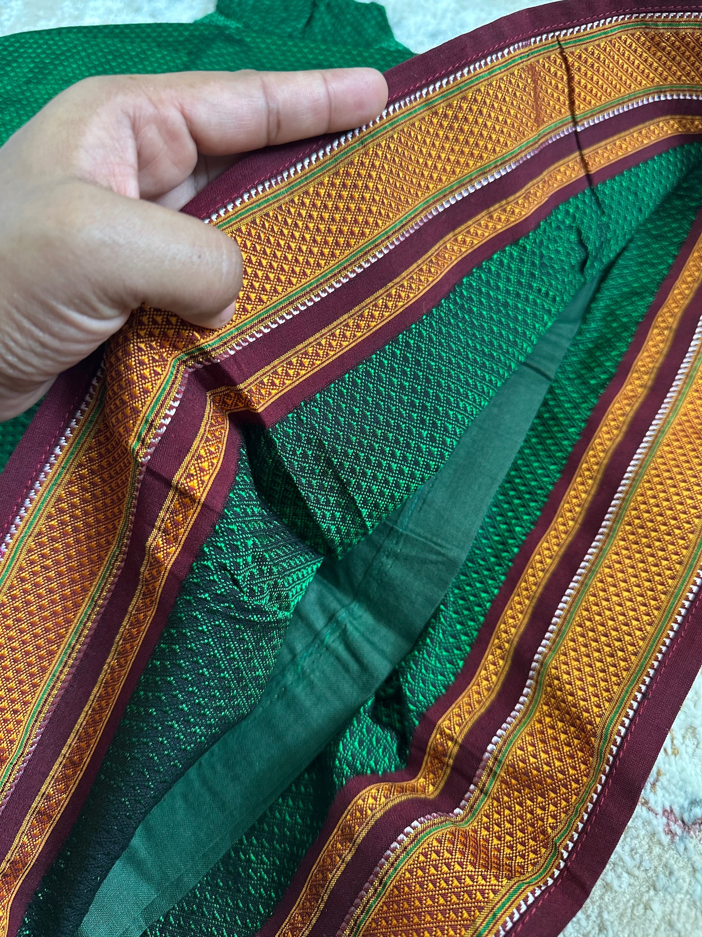 Classic Khan Parkar Polka Green