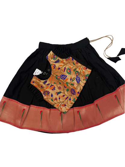 Khan-Paithni Fusion Parkar Polka(Black)