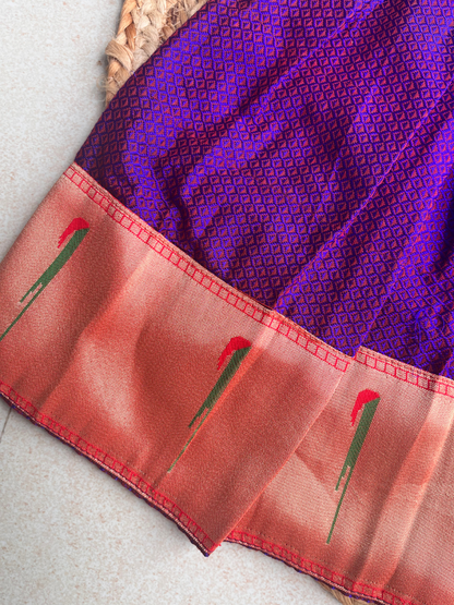 Khan-Paithni Fusion Parkar Polka(Purple)