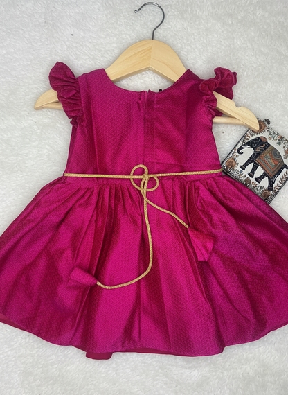 Maharani Khan Frock - Pink