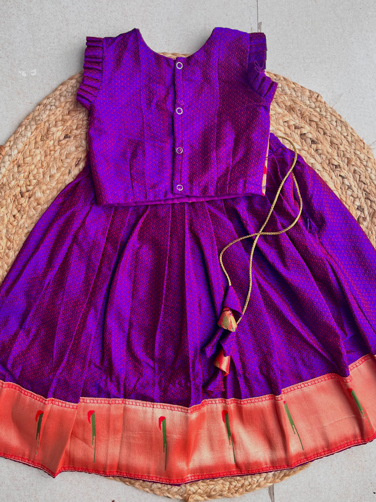 Khan-Paithni Fusion Parkar Polka(Purple)