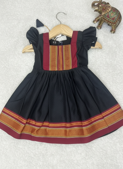 Maharani Khan Frock - Black