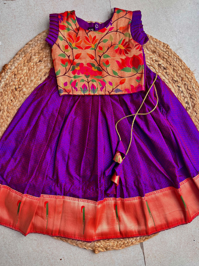 Khan-Paithni Fusion Parkar Polka(Purple)