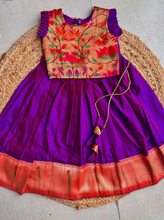 Khan-Paithni Fusion Parkar Polka(Purple)