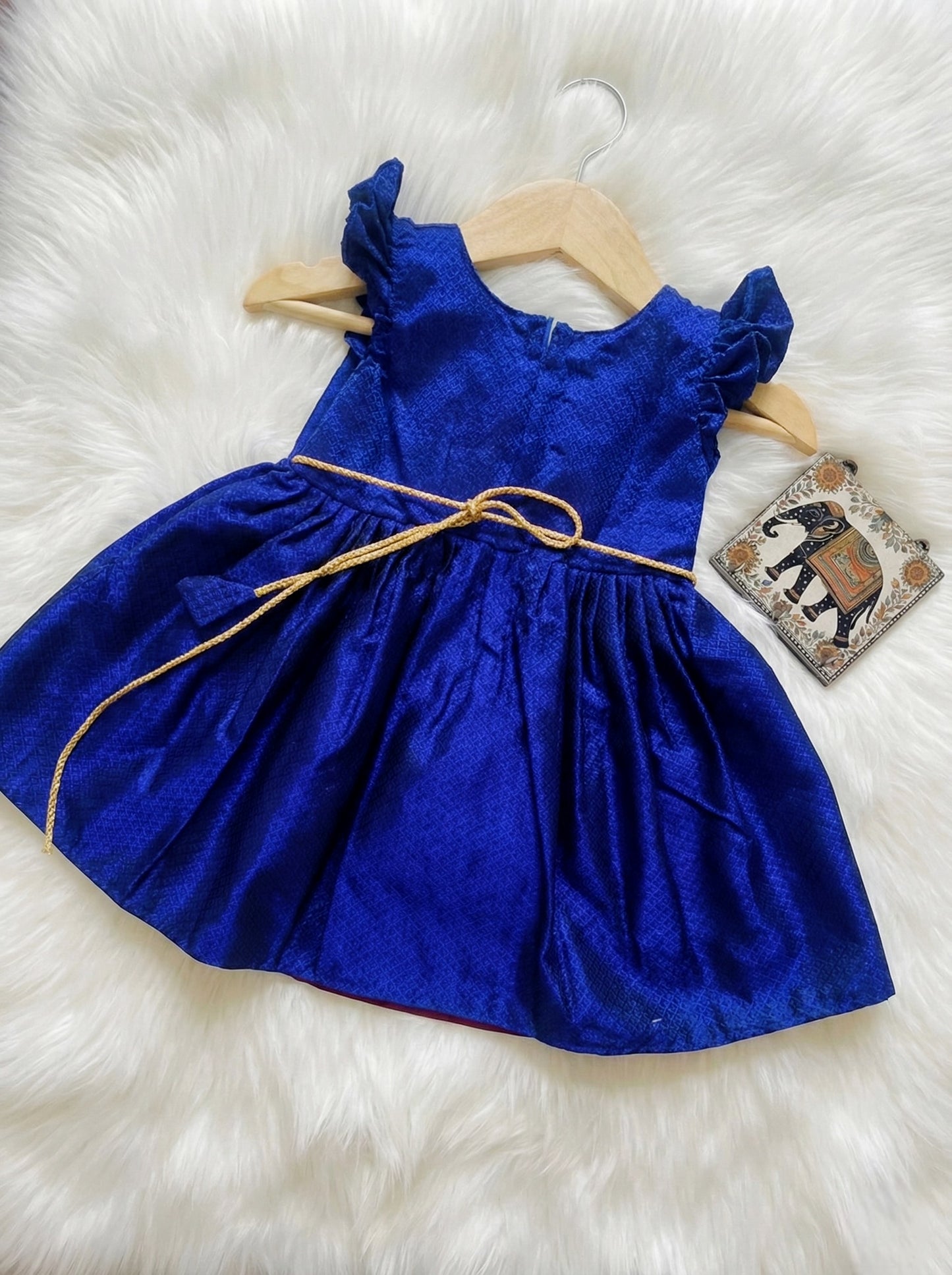 Maharani Khan Frock - Blue