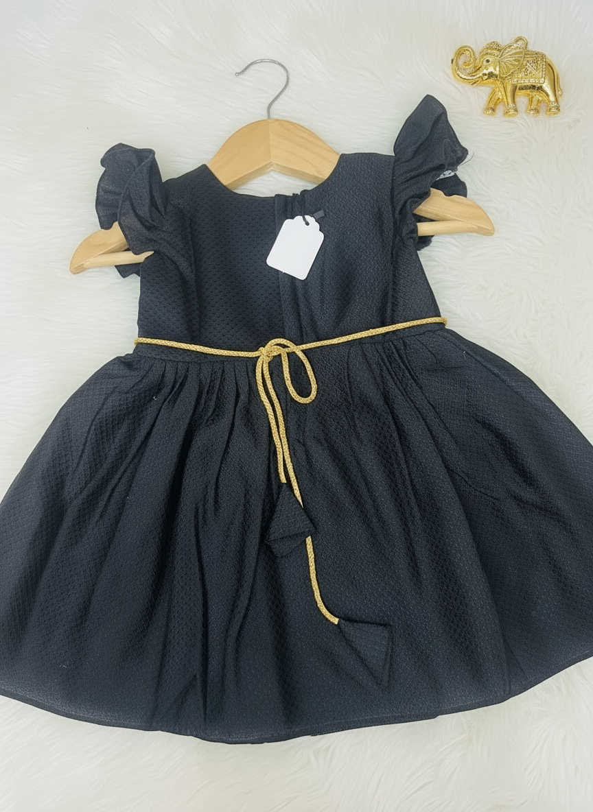 Maharani Khan Frock - Black