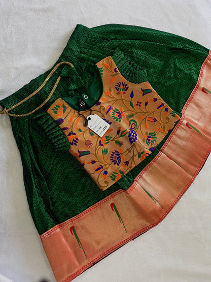 Khan-Paithni Fusion Parkar Polka(Green)