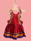 Preemie Red( Purple Border) Khann Frock