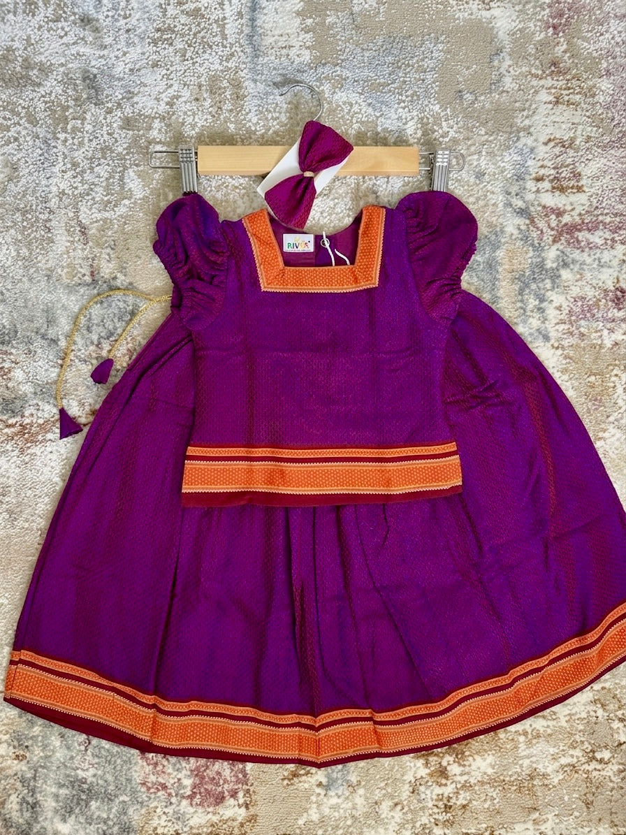 Classic Khan Parkar Polka - Purple