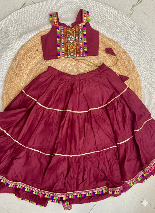 Chaniya Choli -(Maroon) with dupatta
