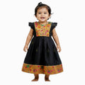 Pure Cotton Paithni Frock - Black