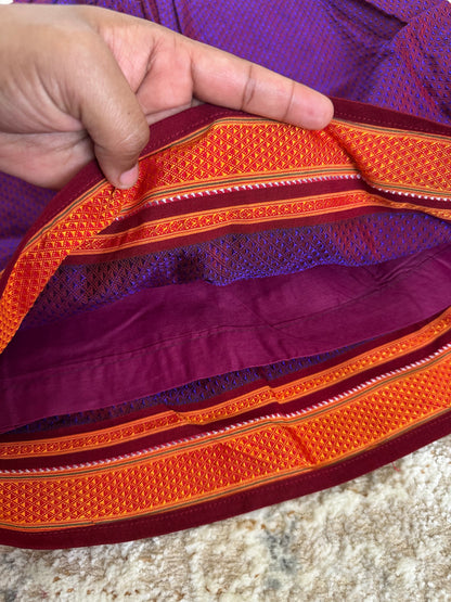 Classic Khan Parkar Polka - Purple