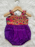 Silk Paithni Romper - Purple