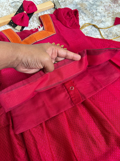 Classic Khan Parkar Polka Pink