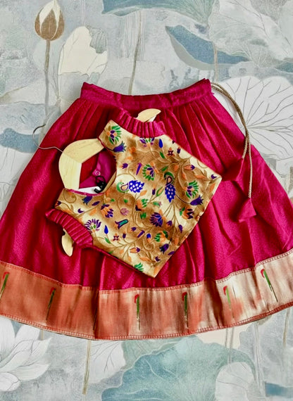 Paithni khan Fusion Parkar Polka- Pink