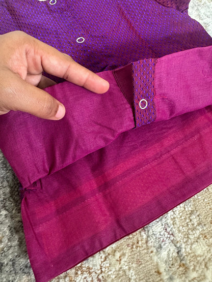 Classic Khan Parkar Polka - Purple