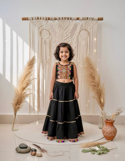 Zen Boho Charm Set -(Black) with dupatta