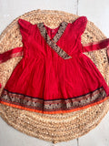 Red Cotton baby frock