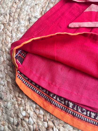 Red Cotton baby frock