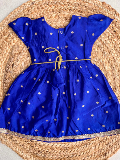 Blue butti paithni frock