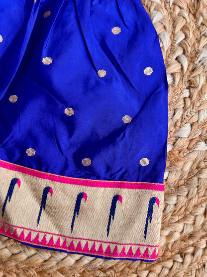 Blue butti paithni frock