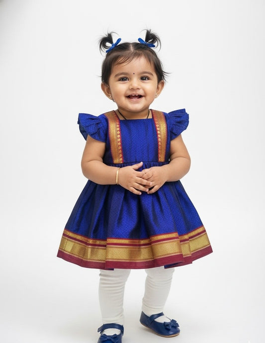 Classic Khan Frock - Blue