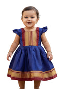 Maharani Khan Frock - Blue