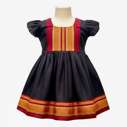 Maharani Khan Frock - Black