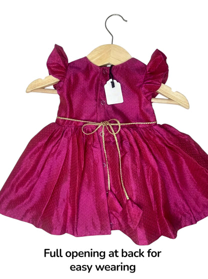 Classic Khan Frock -Pink