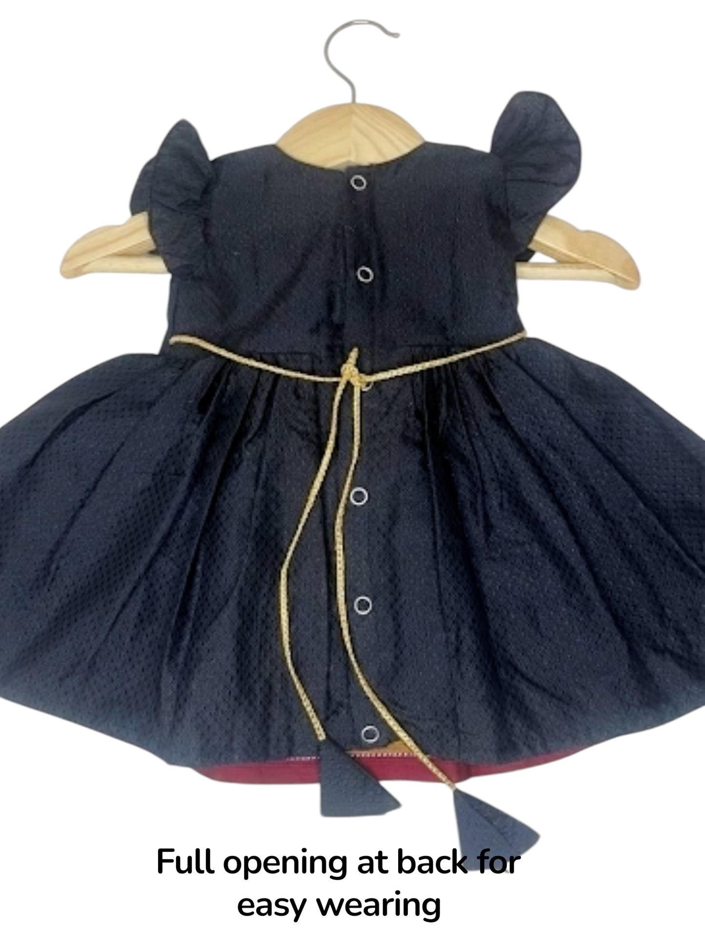 Classic Khan Frock -Black