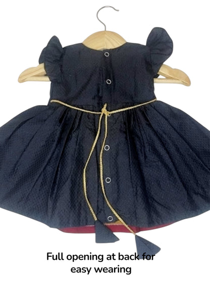 Classic Khan Frock -Black