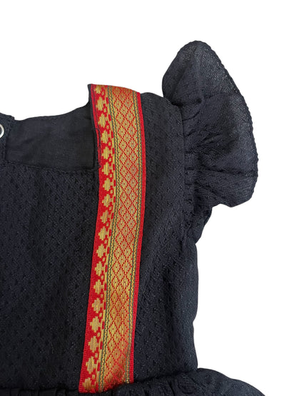 Classic Khan Frock -Black