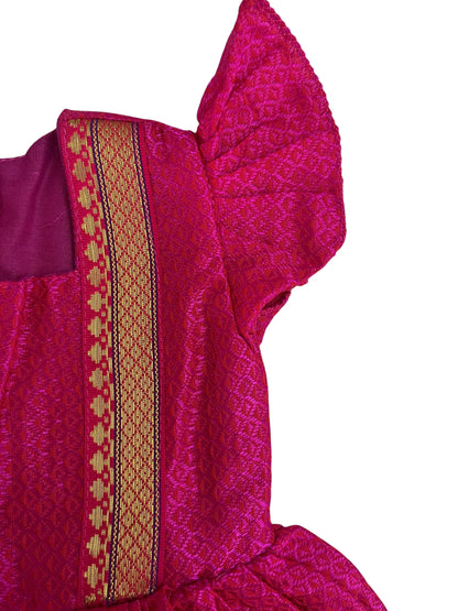 Classic Khan Frock -Pink