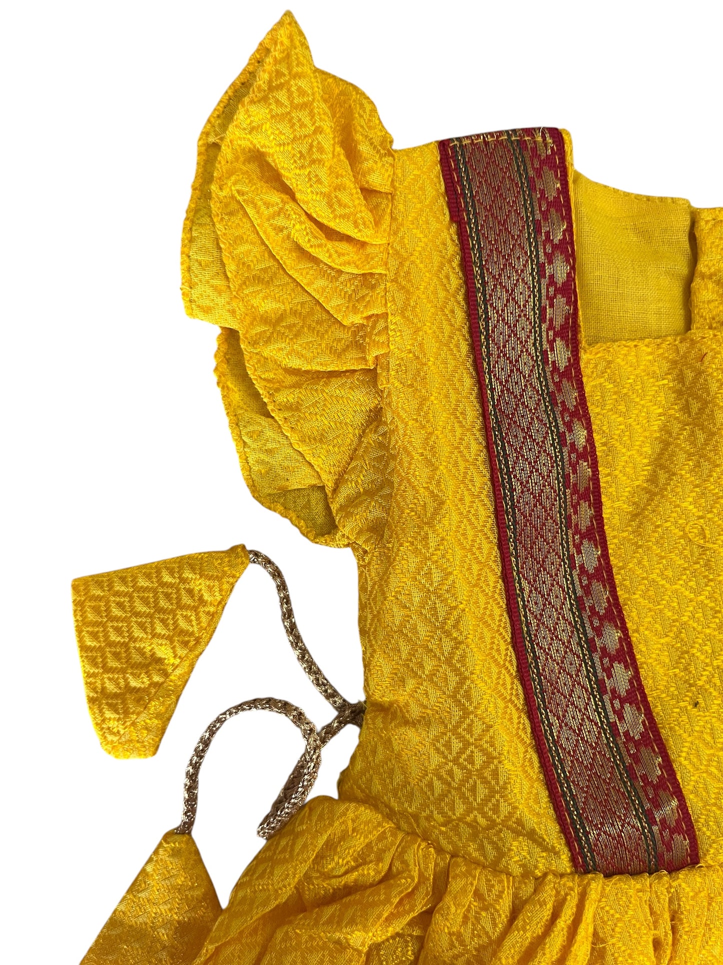 Classic Khan Frock -Yellow