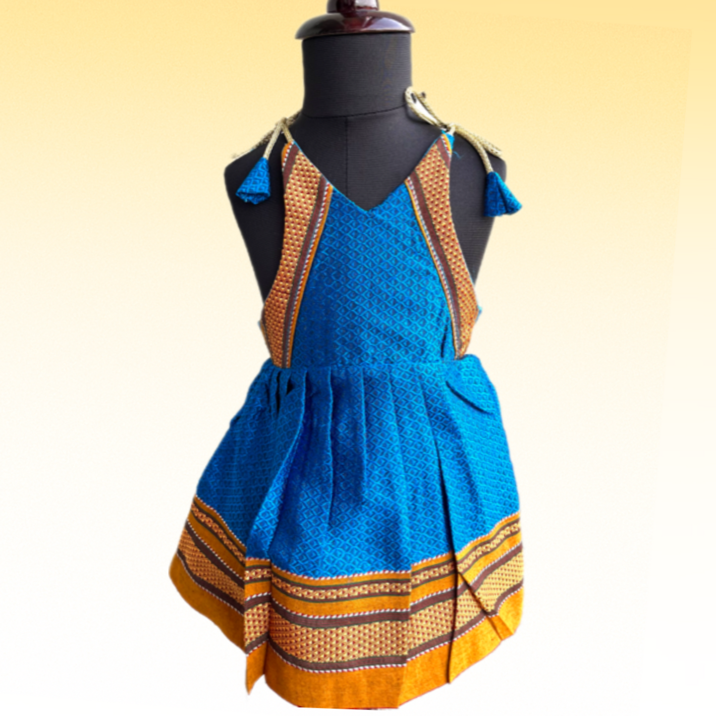Sky Blue( Chintamani Colour) Khunn frock