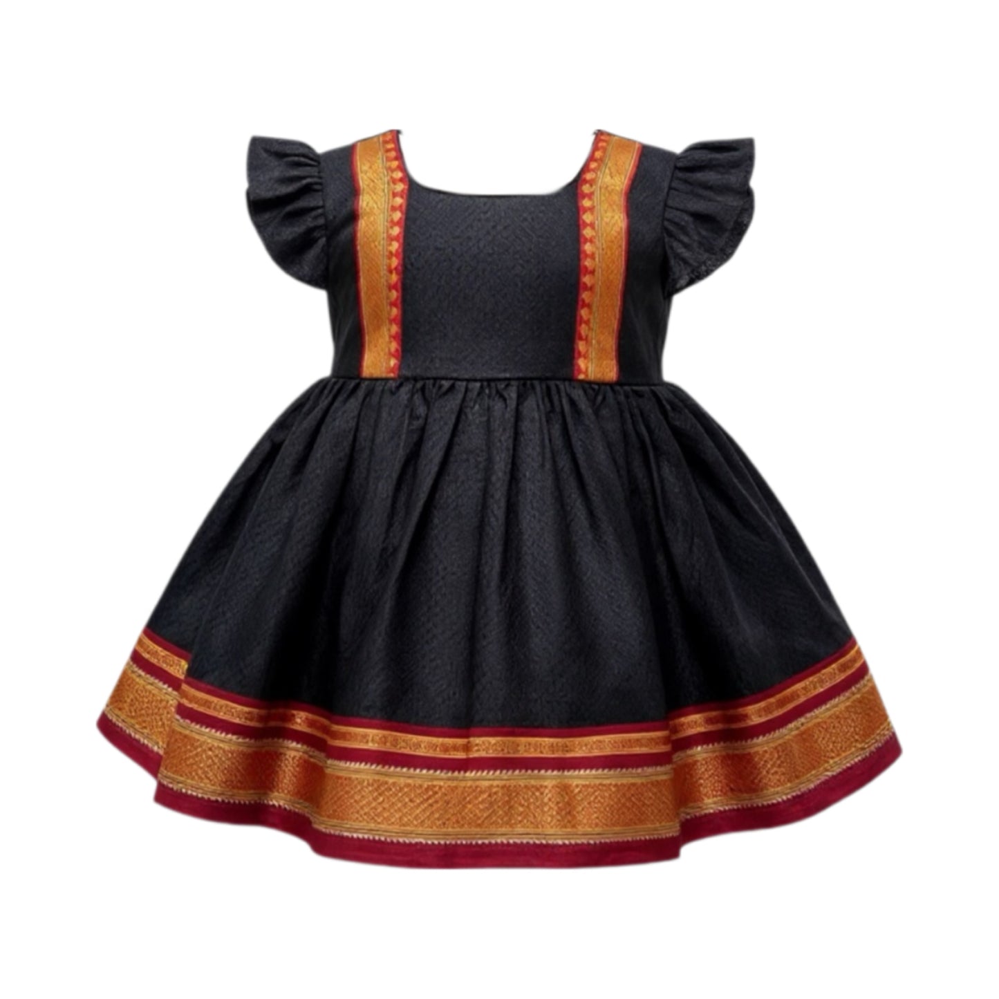 Classic Khan Frock -Black