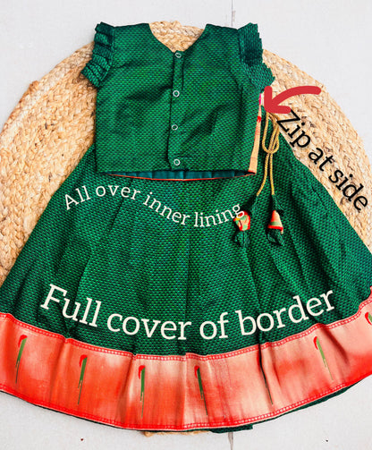 Khan-Paithni Fusion Parkar Polka(Green)